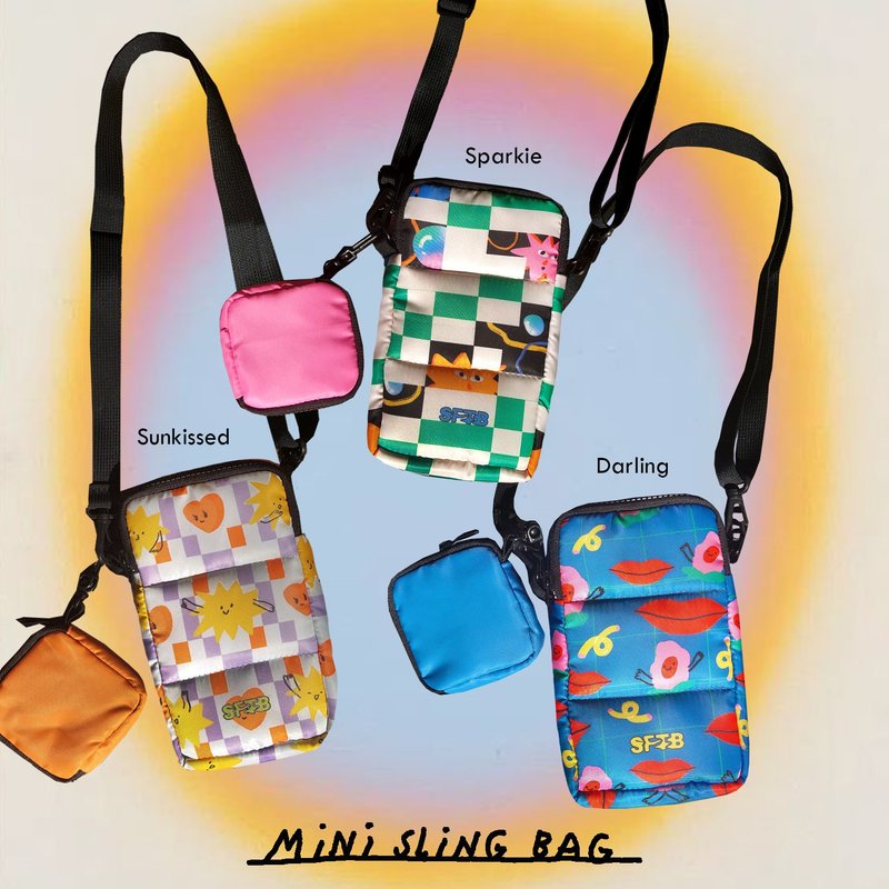 Mini Sling Bag - 側背包/斜背包 - 其他材質 多色