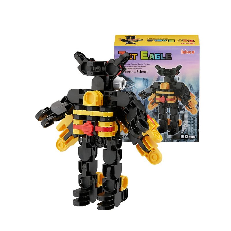 South Korea iRingo Creative 3D Building Blocks - Transformers Series (Falcon) - Kids' Toys - Plastic Multicolor