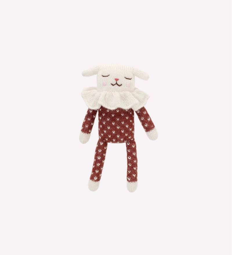 Lamb knit toy / sienna dots pyjamas - ของเล่นเด็ก - ขนแกะ 