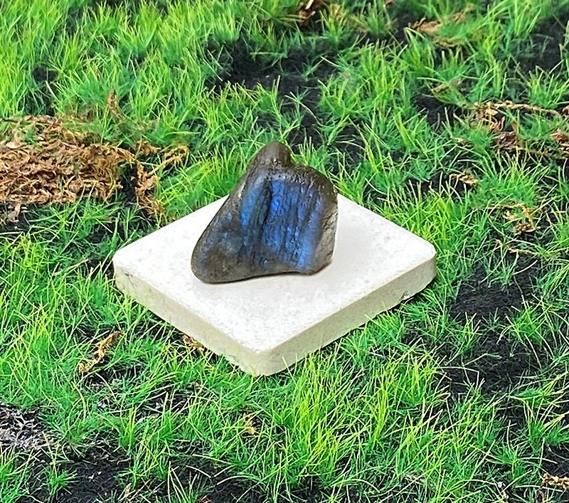 能量擺飾-天然幾何藍光拉長石 療癒 旺姻緣 財運水晶 快速出貨 - 裝飾/擺設  - 水晶 藍色