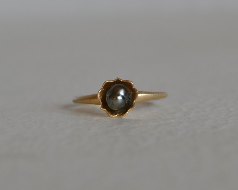 Frill Keshi  Pearl Ring - リング・指輪 - 金属 ゴールド