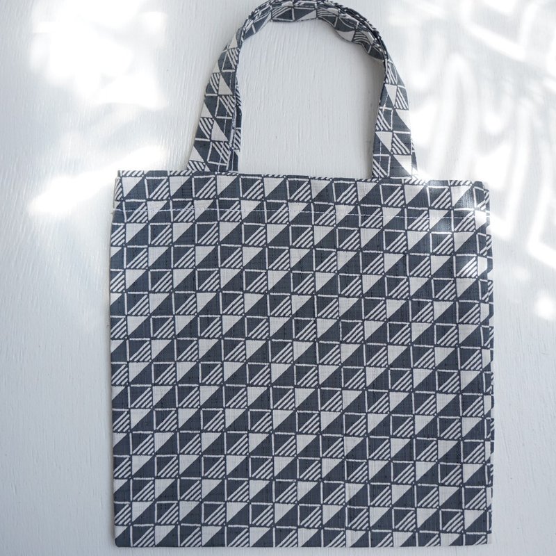 Ba-ba handmade mini shopping bag  No.RB60 - 手提包/手提袋 - 其他材質 灰色