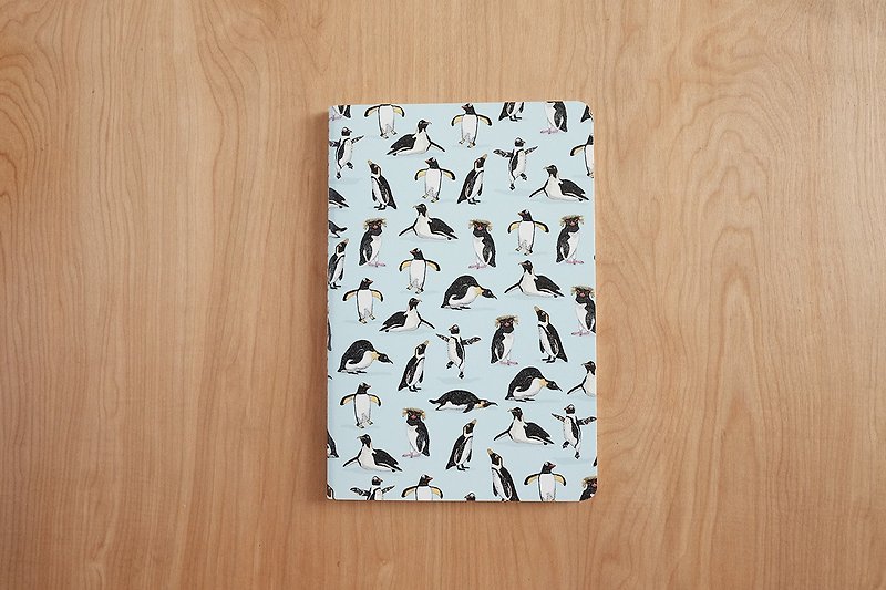 Large Notebook :  Penguin Playground - 筆記簿/手帳 - 紙 透明