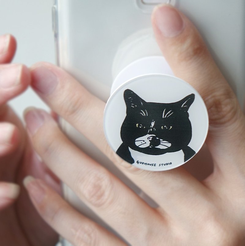【迅速発送】メルセデス・ベンツ Cat 携帯電話エアバッグ ホルダー グリップトク - スマホアクセサリー - プラスチック ブラック