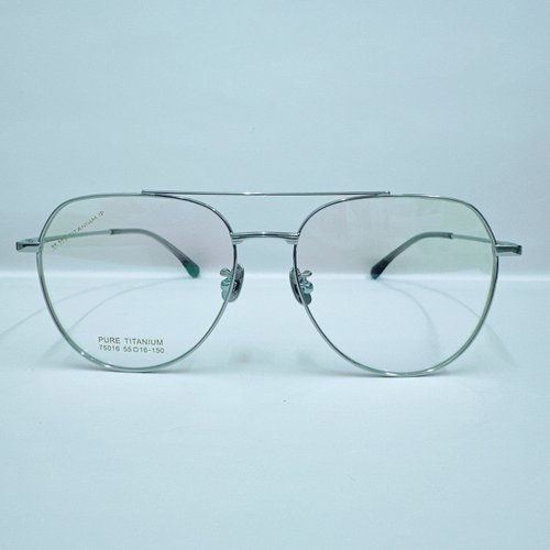 EGlasses。眼鏡物語 站內最高等級UV420濾藍光0度眼鏡│極視鈦飛行款大方框75016-C4