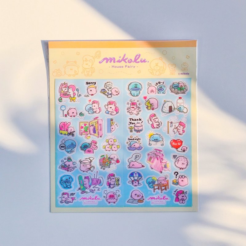 Stickii transparent styling stickers (42 pieces in total) - Stickers - Other Materials White