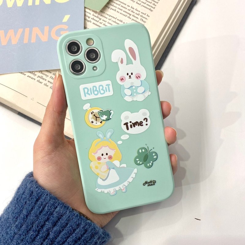 Mobile Phone Case Multiple Models Support Princess Rabbit Silicone Case - Phone Cases - Silicone Blue