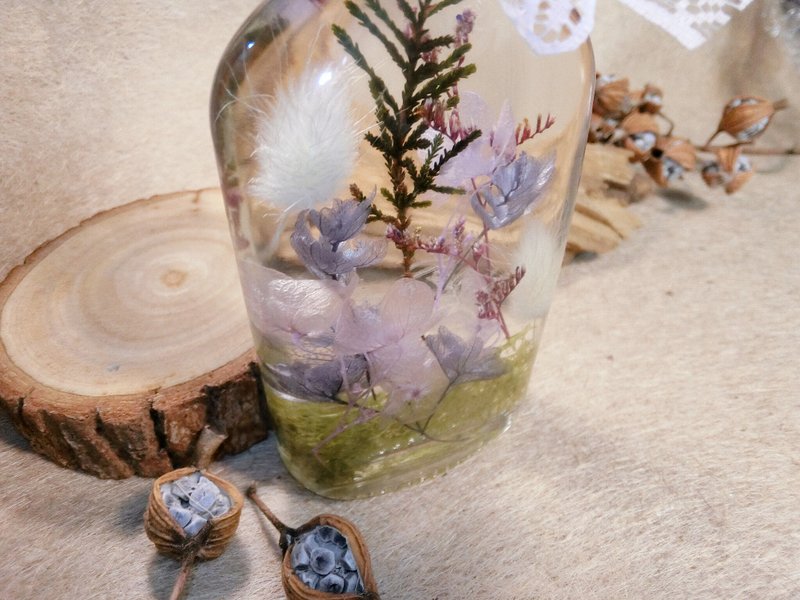 浮游花【Keep your everything】酒瓶花 生日禮物 浮油花 聖誕禮 - 乾燥花/永生花 - 植物．花 