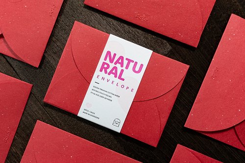 Aoto Letterpress 歐圖印刷 Natural 自然系列 / A6心形信封 / 紅色