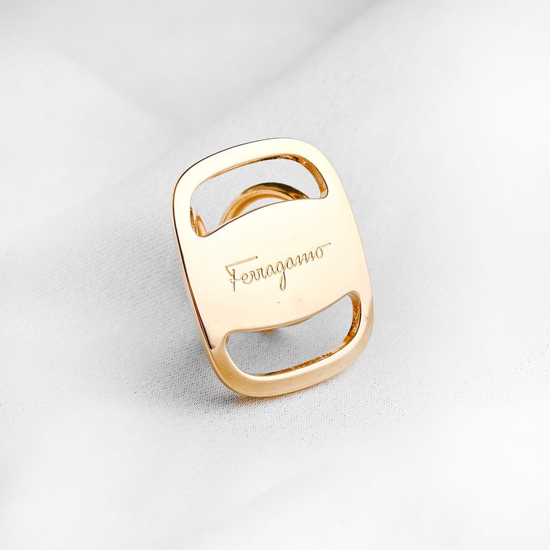 Ferragamo 古董絲巾扣環 / 古董飾品、古董精品、二手精品 - 其他 - 其他材質 金色