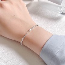スター スモールシルバー925 スターリング シルバー ブレスレット