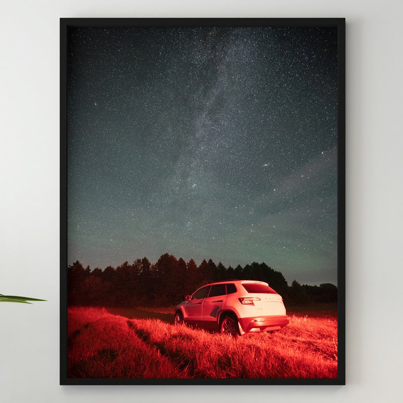 Milkyway Spacescape Wall Art, Milky Way Photo Print, Galaxy Printable Artwork - Posters - Paper 