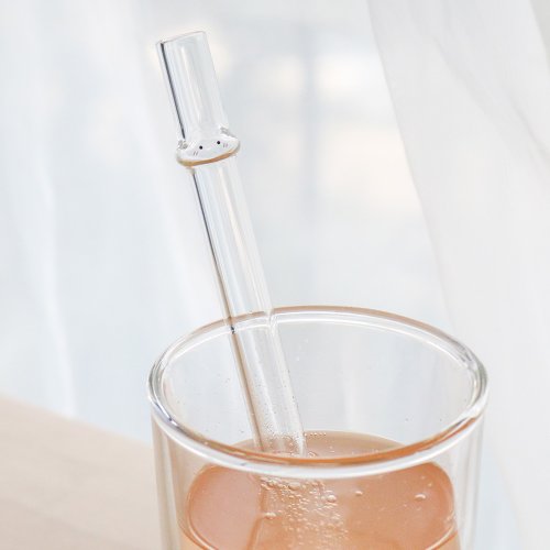 好玻 GOODGLAS 雲朵造型玻璃吸管