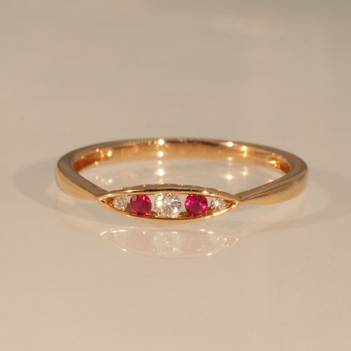 IRIZA Jewellery 18K金紅寶石 Go 戒指 The Ruby Go Ring in Roseate