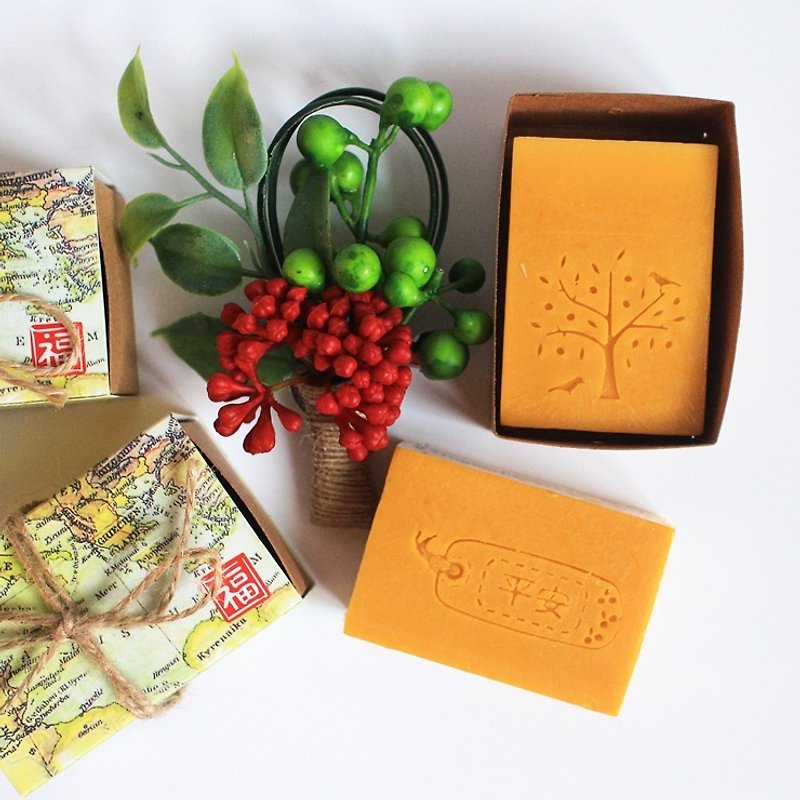 [Soap] Leian Bo small New Year gift. Small New Year gift soap Soap │ │ sun camellia fast shipping - ครีมอาบน้ำ - วัสดุอื่นๆ สีส้ม