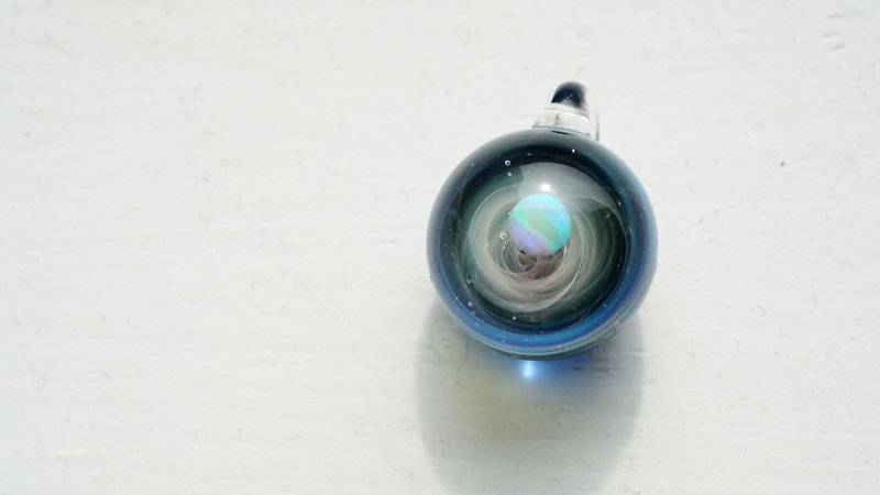One-bite Galaxy Colored Glass Pendant 10 - สร้อยติดคอ - แก้ว สีน้ำเงิน