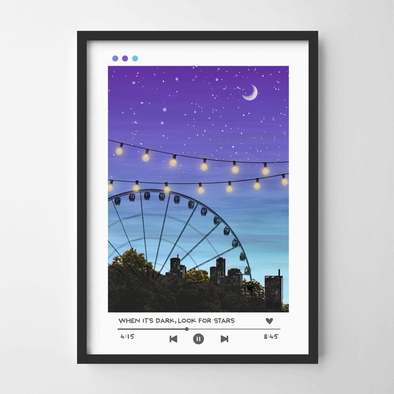 Ferris wheel print #4 畫 佈置 擺飾 臥室 浴室 餐廳 咖啡廳 - 擺飾/家飾品 - 紙 