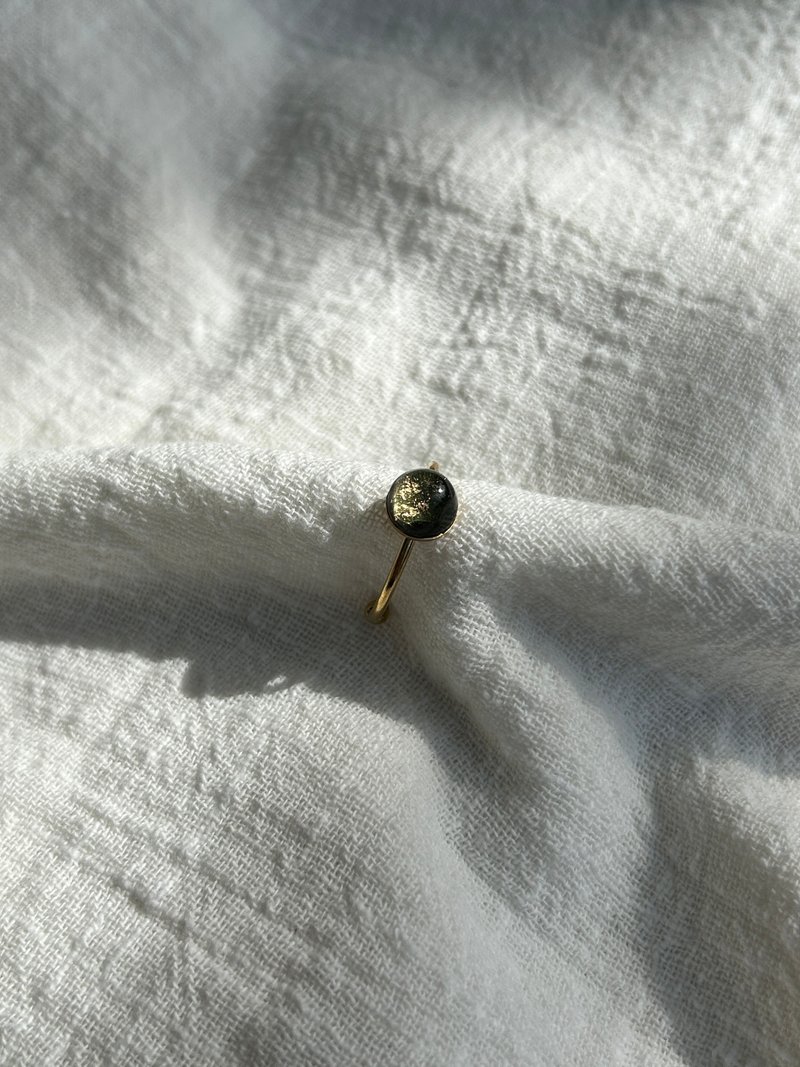 Stainless Steel Open Ring | Hand-Painted Forest Whisper Micro-Landscape Jewelry - General Rings - Stainless Steel Green