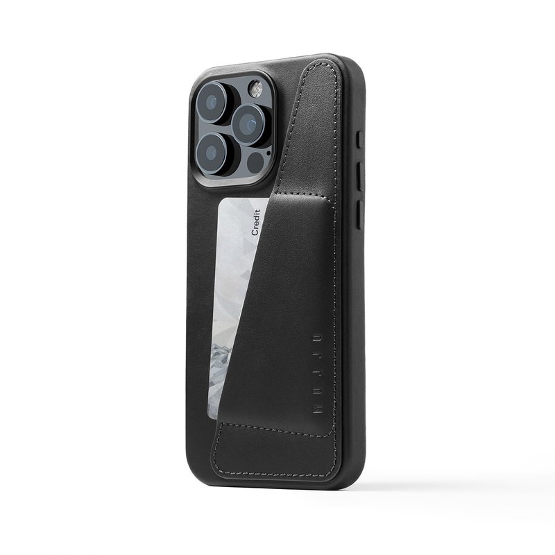全皮套錢包手機殼 Iphone 15 Pro Max - 手機殼/手機套 - 真皮 