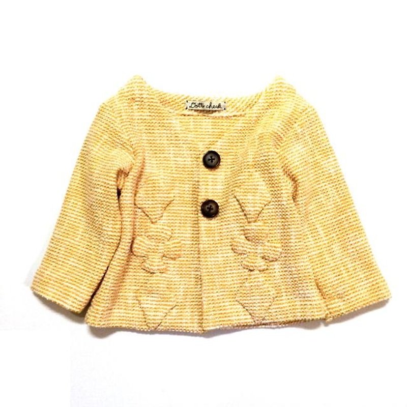 ♢ ♧ ♢ loose cardigan jacket - อื่นๆ - ผ้าฝ้าย/ผ้าลินิน สีเหลือง