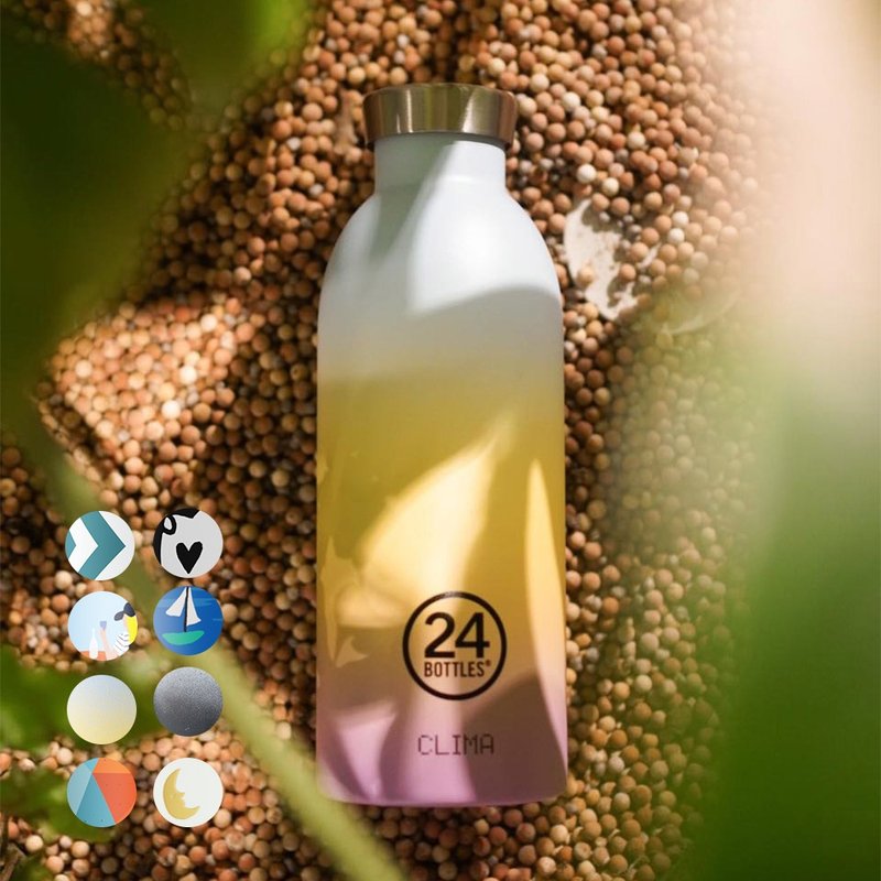 義大利 24Bottles 不鏽鋼雙層保溫/保冷瓶 500ml / 花花系列 - 保溫瓶/保溫杯 - 不鏽鋼 多色