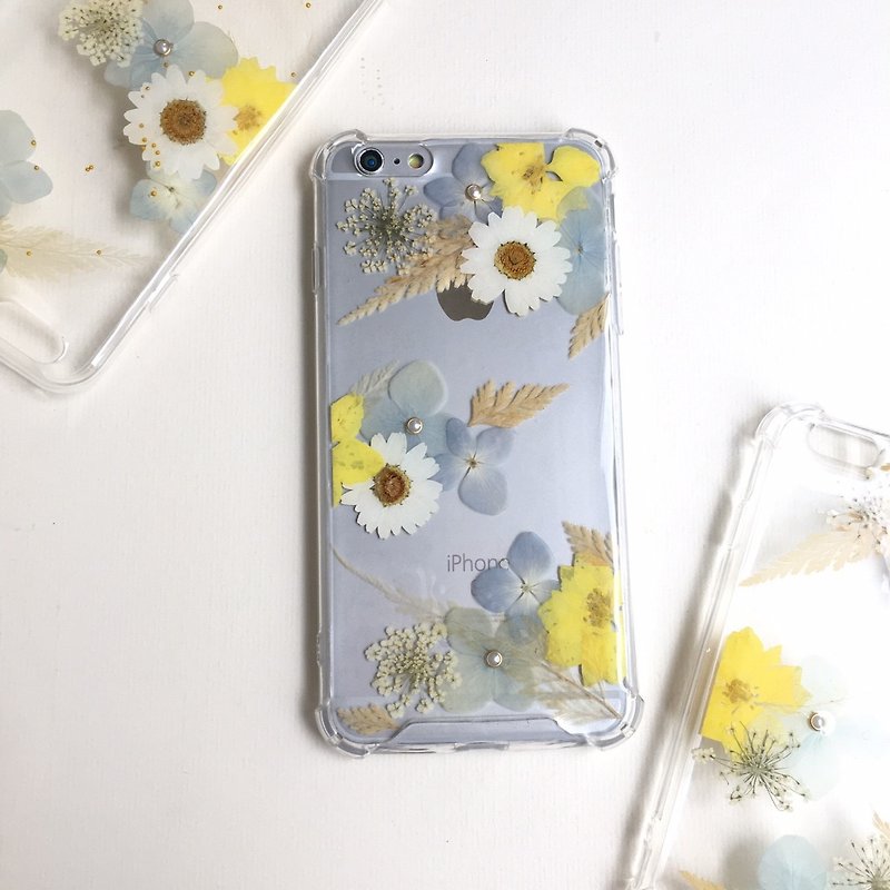 Athena the Goddess - pressed flower phone case - Phone Cases - Silicone White