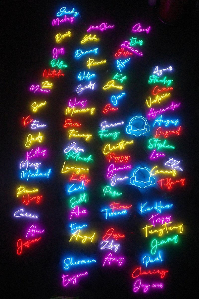 neonlite custom made wording light - Lighting - Plastic Multicolor