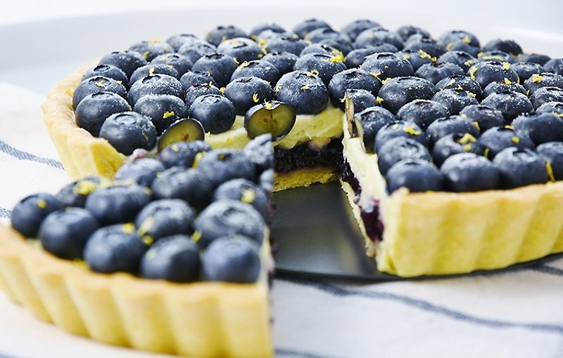 Celebrate Celebrate - 7 インチのフレンチ ブルーベリー タルト ～ ロマンチックな必食アイテム - ケーキ・デザート - 食材 ブルー