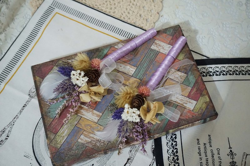 Happy Wedding - Dry Flower Signature Pen*Exchange Gift*Valentine's Day*Wedding*Birthday Gift - Other Writing Utensils - Plants & Flowers 