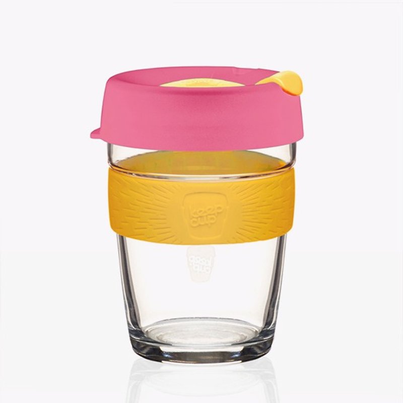 340cc [environmental] accompanying cup KEEPCUP (Pink honey) Australia genuine KeepCup glass engraving accompanying coffee cup 12oz coffee mug - Other - Glass Pink