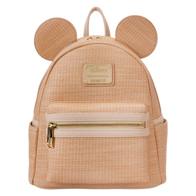 Loungefly Disney Mickey Woven Pattern Mini Backpack - กระเป๋าเป้สะพายหลัง - หนังเทียม 