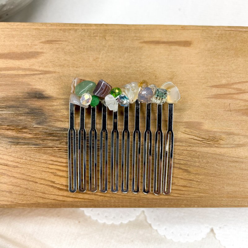 Esther Series-April French Comb - Hair Accessories - Other Metals 