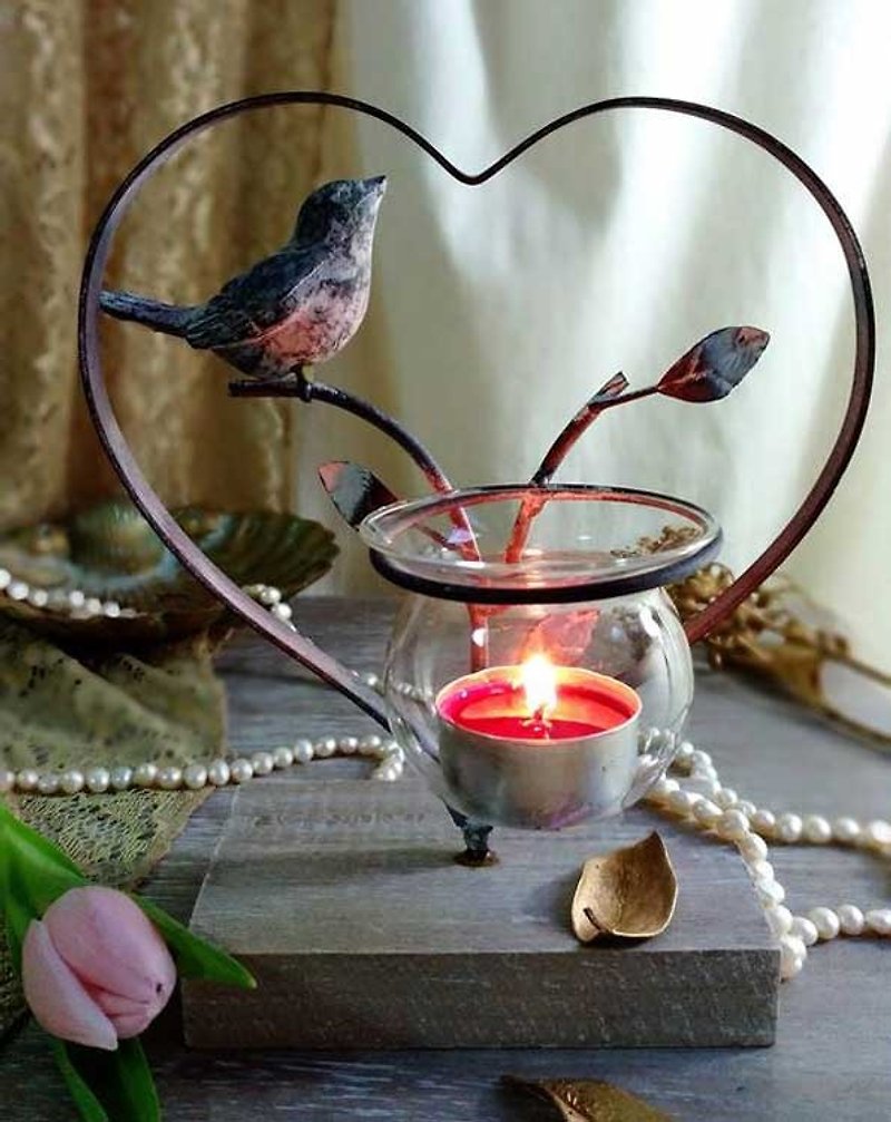 Home Candle Candlestick / Furniture / Storage - Heart Type - Candles & Candle Holders - Other Materials Silver