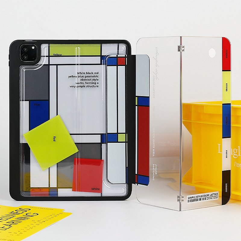 Mondrian Square iPad protective case - Tablet & Laptop Cases - Other Materials 