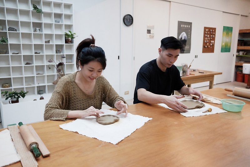 [Valentine's Day 12% off for two people] Danshui Hand Kneaded Pottery + Glazing 2 lessons/4 lessons - Pottery & Glasswork - Pottery 
