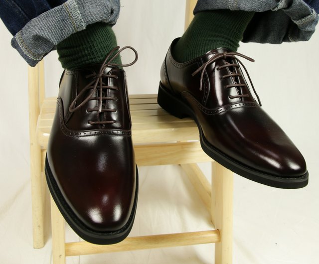 牛津紳士男鞋/暗紅色/165E楦SAMBAR shoes｜男牛津鞋/樂福鞋人氣