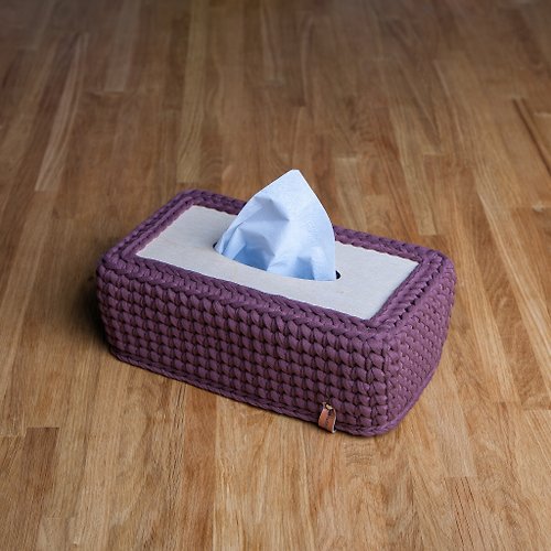 BubbleKnitDecor Tissue box cover. Kleenex box holder. Napkin holder. Bathroom supplies