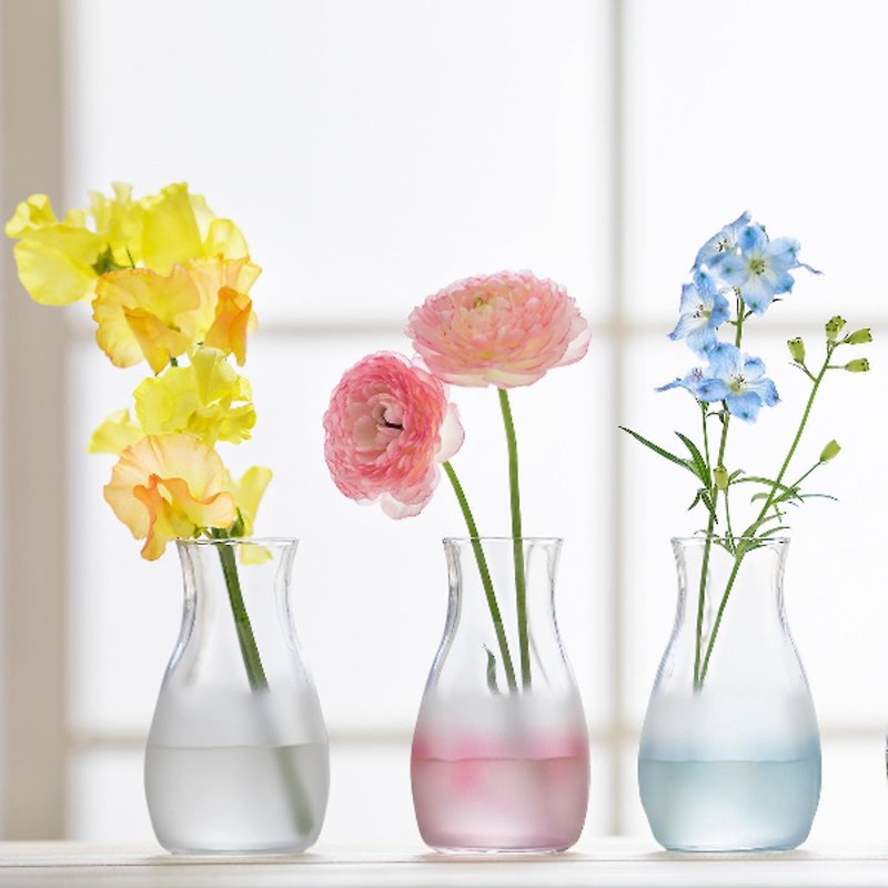 【快速出貨】日本ADERIA Tebineri手作漸層花器-共兩色 - 植物/盆栽/盆景 - 玻璃 多色