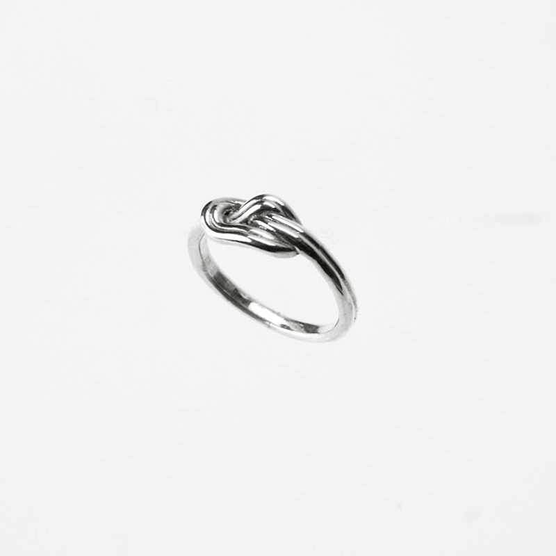 Love Knot - Silver Rings - แหวนคู่ - โลหะ สีเงิน