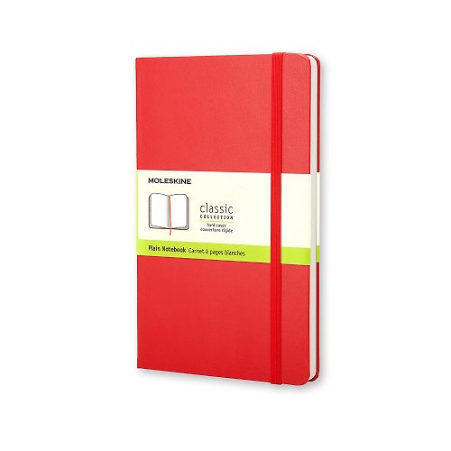 MOLESKINE MOLESKINE 經典紅色硬殼筆記本 口袋型 空白 - 燙金服務