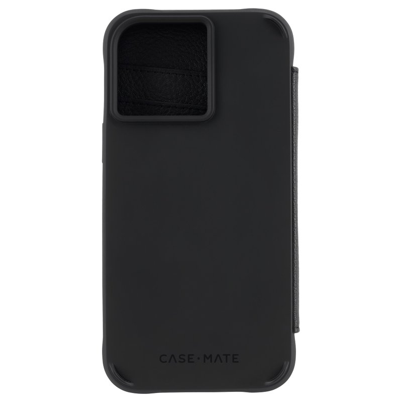 Wallet Folio Black MagSafe Recycled iPhone14 系列 - 手機殼/手機套 - 真皮 