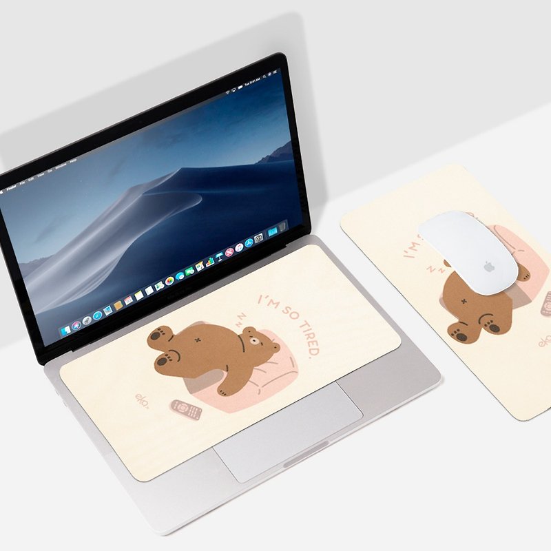 ポータブル超薄型スリーインワンマウスパッド - Sofa Bear (標準) - マウスパッド - その他の素材 多色