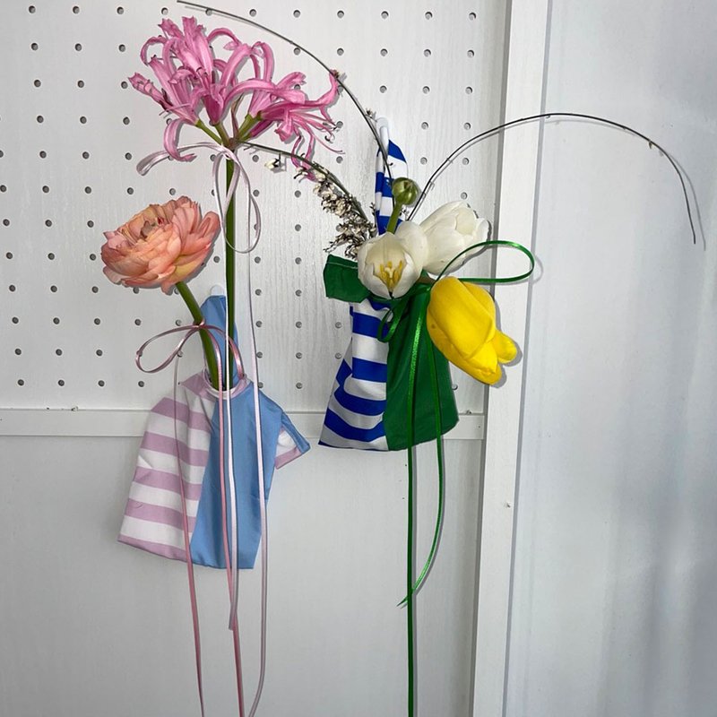 striped flower bag - Dried Flowers & Bouquets - Acrylic 