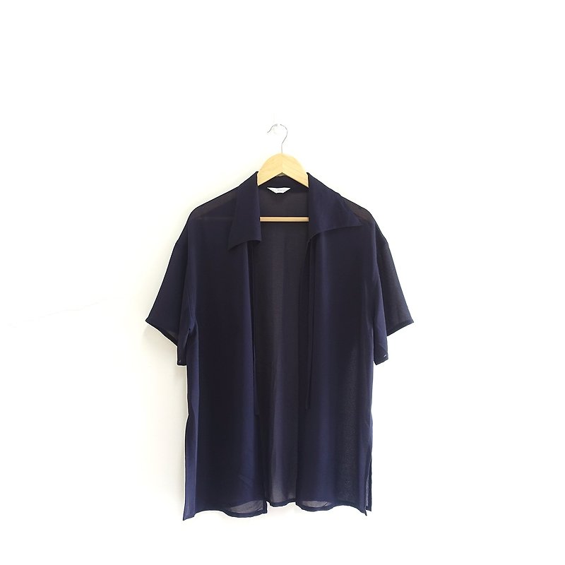 │Slowly│Simple outfit - Vintage │vintage. Vintage. - Women's Tops - Polyester Blue