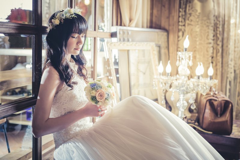 Manly flower girl crown - ช่อดอกไม้แห้ง - พืช/ดอกไม้ หลากหลายสี