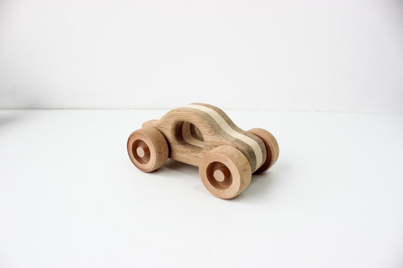 wood racing car toy - wooden toys for 1 2 3 4 year old, montessori toys - 寶寶/兒童玩具/玩偶 - 木頭 咖啡色