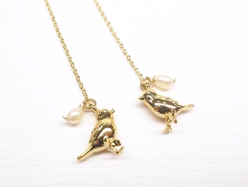 二毛銀（Nimou Jewelry） 二毛銀【動物系列─小麻雀-耳鍊】銀 or 金