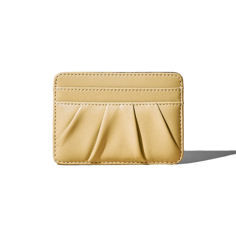 DOUGH Flat Card Holder Wallets pale lemon - Wallets - Genuine Leather Yellow