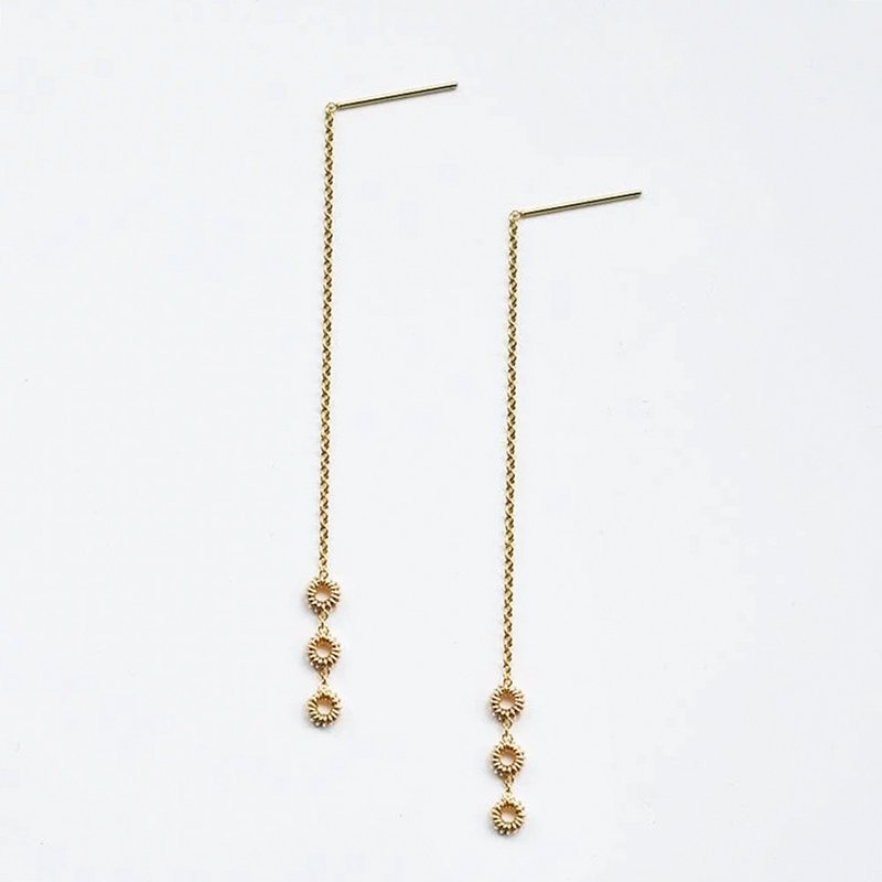 14K Gold | Dream Takeoff Ear Wire - ต่างหู - โลหะ สีทอง