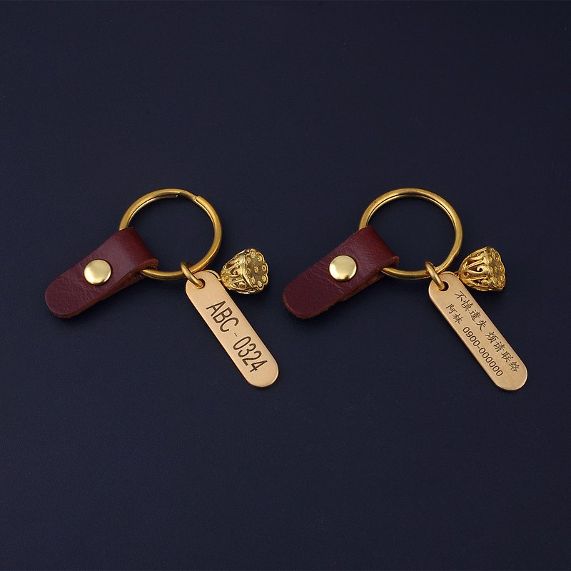 7-day promotional license plate key ring customized motorcycle locomotive gift anti-lost keychain - ที่ห้อยกุญแจ - โลหะ 